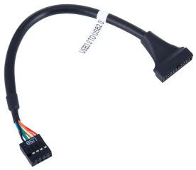 Adapter with cable Akyga AK-CA-28 USB 19 pin ( m ) / USB 9 pin ( f ) 20cm