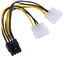 Adapter 2x Molex / PCI-Express 8-pin Akyga AK-CA-29