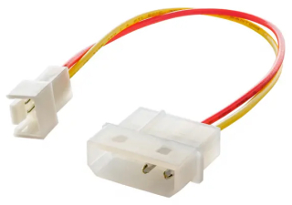 Adapter with cable Akyga AK-CA-36 Molex (m) / 3 pin 5V (m) 15cm