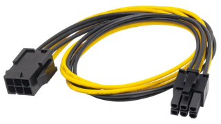 Adapter with cable Akyga AK-CA-46 extension PCI-E 6 pin (f) / PCI-E 6 pin (m) 40cm