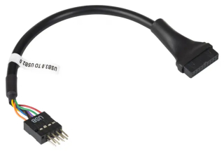 Adapter with cable Akyga AK-CA-75 USB 9 pin (m) / USB 19 pin ( f ) 20cm