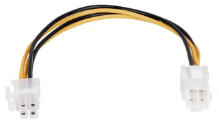 Adapter with cable Akyga AK-CA-78 extension P4 (f) / P4 (m) 23cm