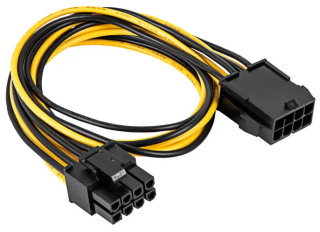 Adapter with cable Akyga AK-CA-82 extension PCI-E 6+2 pin (m) / PCI-E 8 pin (f) 40cm