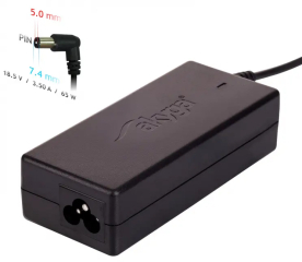 Notebook power supply Akyga AK-ND-03 18.5V / 3.5A 65W 7.4 x 5.0 mm + pin HP 1.2m