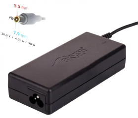 Notebook power supply Akyga AK-ND-18 20V / 4.5A 90W 7.9 x 5.5 mm + pin LENOVO 1.2m