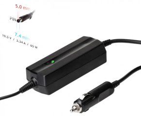 Car Notebook Power Supply Akyga AK-ND-33 19.5V / 3.34A 65W 7.4 x 5.0 mm + pin DELL 1.2m
