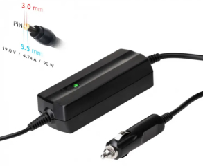 Car notebook power supply Akyga AK-ND-37 19V / 4.74A 90W 5.5 x 3.0 mm + pin SAMSUNG 1.2m