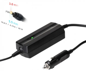 Car notebook power supply Akyga AK-ND-38 19V / 3.16A 60W 5.5 x 3.0 mm + pin SAMSUNG 1.2m