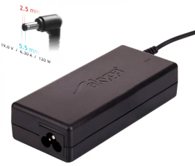 Notebook power supply Akyga AK-ND-44 19V / 6.3A 120W 5.5 x 2.5 mm ASUS / TOSHIBA / LENOVO 1.2m