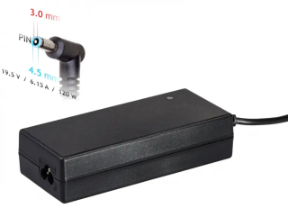 Notebook power supply Akyga AK-ND-45 19.5V / 6.15A 120W 4.5 x 3.0 mm + pin HP 1.2m