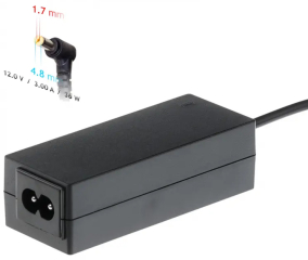 Notebook power supply Akyga AK-ND-49 12V / 3.0A 36W 4.8 x 1.7 mm ASUS 1.2m