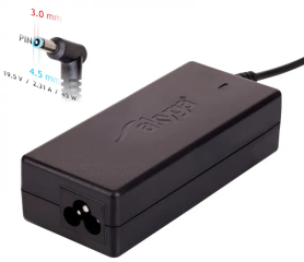Notebook power supply Akyga AK-ND-69 19.5V / 2.31A 45W 4.5 x 3.0 mm + pin HP 1.2m