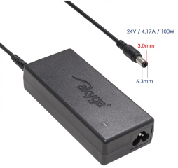 Notebook power supply Akyga AK-ND-73 24V / 4.17A 100W 6.3 x 3.0 mm ZEBRA 1.2m