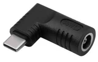 Plug for Notebook Adapter Akyga AK-ND-D04 65 W 6.5 x  4.4 mm + pin / USB-C