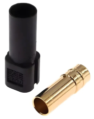 Конектор: захранващ DC; женски; серия XT150; 60A (8AWG); 500V; PIN: 1; кабелен (запояване), черен