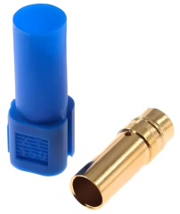 Конектор: захранващ DC; женски; серия XT150; 60A (8AWG); 500V; PIN: 1; кабелен (запояване), син