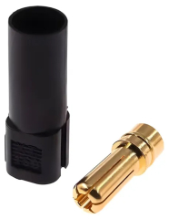 Конектор: захранващ DC; мъжки; серия XT150; 60A (8AWG); 500V; PIN: 1; кабелен (запояване); черен