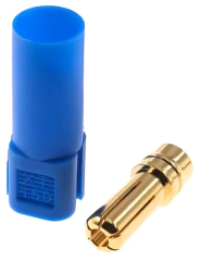Конектор: захранващ DC; мъжки; серия XT150; 60A (8AWG); 500V; PIN: 1; кабелен (запояване); син