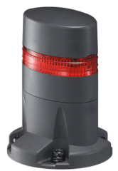 LED SignaLight Tower; 1 Tier, Direct Mount, Steady, Red, 24V DC/AC, -25 to +55?C (no freezing); IP65