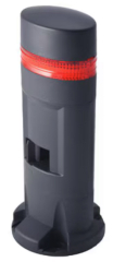 LED SignaLight Tower; 1 Tier, Direct Mount, Steady/Flashing/Alarm, Red, 24V DC/AC, -25 to +55?C (no freezing); IP65