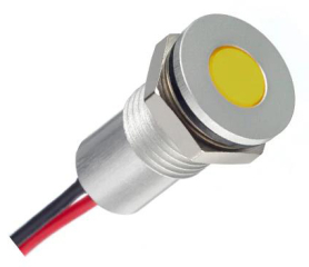 LED Panel Mount Indicator; Green; 12V AC/DC; Low Power; -40°C to +85°C; IP67