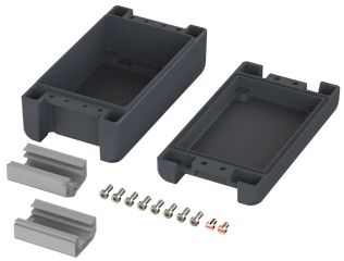 Bocube Alu Enclosure; 159x86x60mm; Graphite Grey, similar to RAL 7024; Recessed Keypad Area; IP66/68-69; IK 07/08