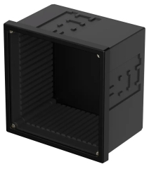 UNINORM Control Panel Mounting Enclosure; 102x104x69mm; Black similar to RAL 9005