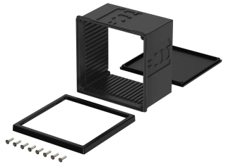 UNINORM Control Panel Mounting Enclosure; 102x104x69mm; Black similar to RAL 9005