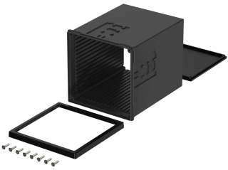 UNINORM Control Panel Mounting Enclosure; 128x104x99mm; Black similar to RAL 9005