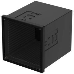 UNINORM Control Panel Mounting Enclosure; 100x106x124mm; Black similar to RAL 9005