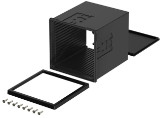 UNINORM Control Panel Mounting Enclosure; 100x106x124mm; Black similar to RAL 9005