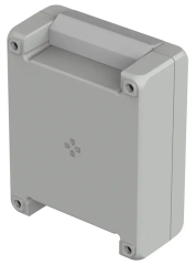 BA 141306 F Bocube Alu enclosure 7035, 171x135x76mm, Recessed keypad area, Light grey similar to RAL 7035