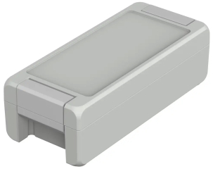 BA 180806 F Bocube Alu enclosure 7035, 199x86x60mm, Recessed keypad area, Light grey similar to RAL 7035