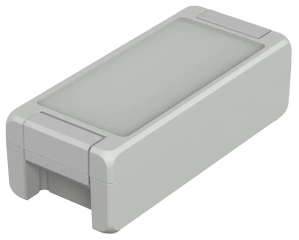 BA 180806 F Sil Bocube Alu enclosure 7035, 199x86x60mm, Recessed keypad area, Silicon seal, Light grey similar to RAL 7035