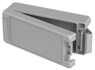 BA 180806 F Sil Bocube Alu enclosure 7035, 199x86x60mm, Recessed keypad area, Silicon seal, Light grey similar to RAL 7035