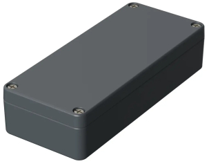 Box Euromas; Lid with Silicone Seal, Aluminium; 150x64x36mm; IP66; Silver-grey similar to RAL 7001