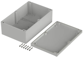 ET 240 Euromas II enclosure 7035; ABS; 261x165x99mm; Light Grey similar to RAL 7035