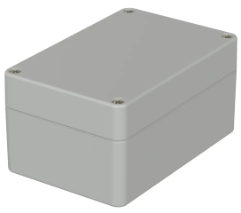 Box Euromas; 120x80x60mm; IP66 / IK07; Polycarbonate; Light Grey similar to RAL 7035