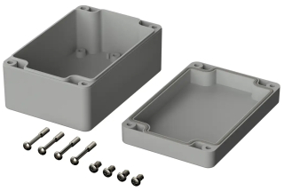 Box Euromas; 120x80x60mm; IP66 / IK07; Polycarbonate; Light Grey similar to RAL 7035