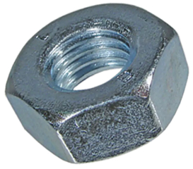 Гайка: шестостенна; M3; стомана; Покритие: цинк; H:2.4mm; 5.5mm