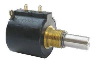 5k Ohm 1 Gang Linear Panel Mount Potentiometer 10.0 Turns Wirewound 2W Solder Lug