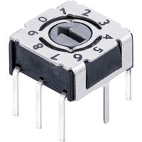 Rotary Code Switch, 16 positions, TH, Arrow-shaped slot, IP67, Grey