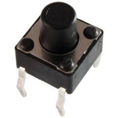 Tact sw. 2p SPST Mom. 50mA/12V 6х6x9.5mm, 160gf, Brown