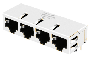 1x4 Port 8P8C RJ45 Jacks without Integrated Magnetics, without LED