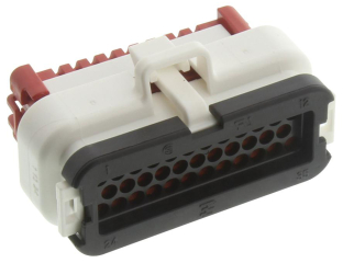 AMPSEAL Automotive Housing Plug Natural 4.00mm, 3Rows, 35 Pos., Latch Lock, Cable Mount (Free-Hanging)