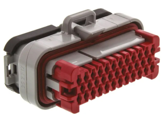 AMPSEAL Automotive Housing Plug Gray 4.00mm, 3Rows, 35 Pos., Latch Lock, Cable Mount (Free-Hanging)