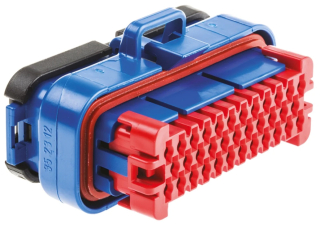 AMPSEAL Automotive Housing Plug Blue 4.00mm, 3Rows, 35 Pos., Latch Lock, Cable Mount (Free-Hanging)