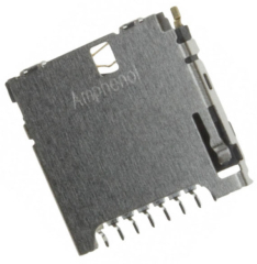 Micro SD Socket; Push-Pull; Top Mount; H=1.55mm; SMD