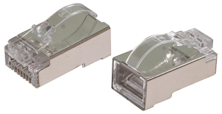 Modular Connector, RJ45 Plug, 1 x 1 (Port), 8P8C, Cat6, Cat6a, Cable Mount