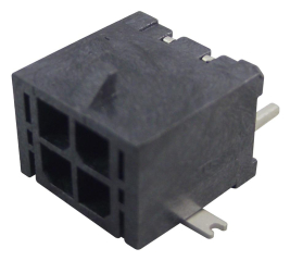 Connector Header Surface Mount, Right Angle 4 position 0.118" (3.00mm)